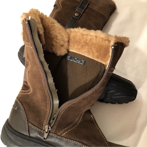 Womens Clarks Leather Boots - Picture 10 of 16